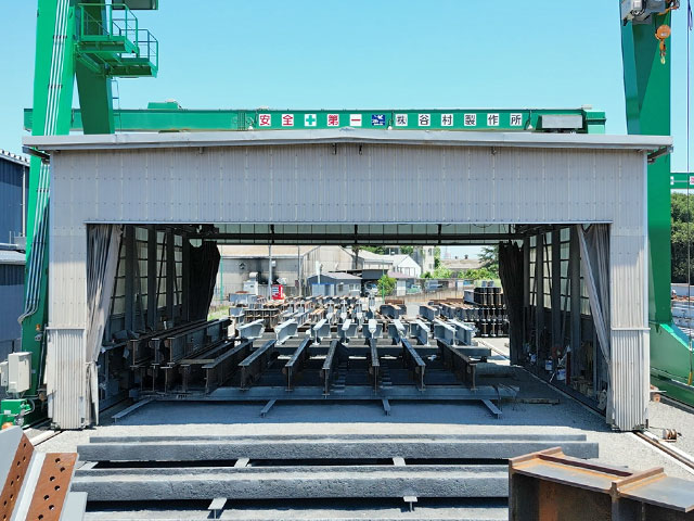 塗装ヤード写真